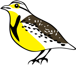 Meadowlark Bird Logo